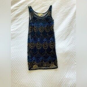 Staring at Stars beaded and sequins dress. XS